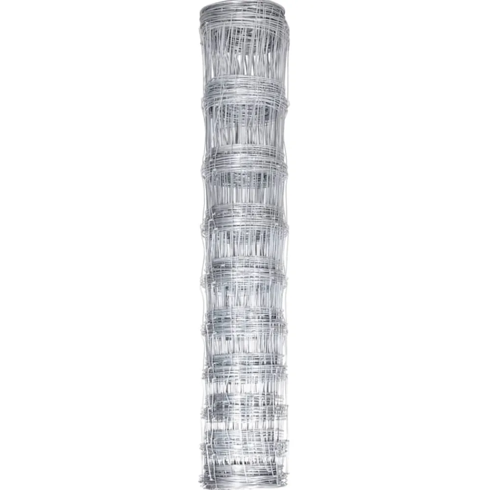 Clôtures & Barrières-vidaXL Clôture de jardin Acier galvanisé 50x1,5 m Argenté