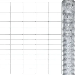 vidaXL Clôture de jardin Acier galvanisé 50x1,5 m Argenté