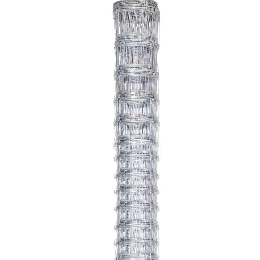 vidaXL Clôture de jardin Acier galvanisé 50x1,5 m Argenté
