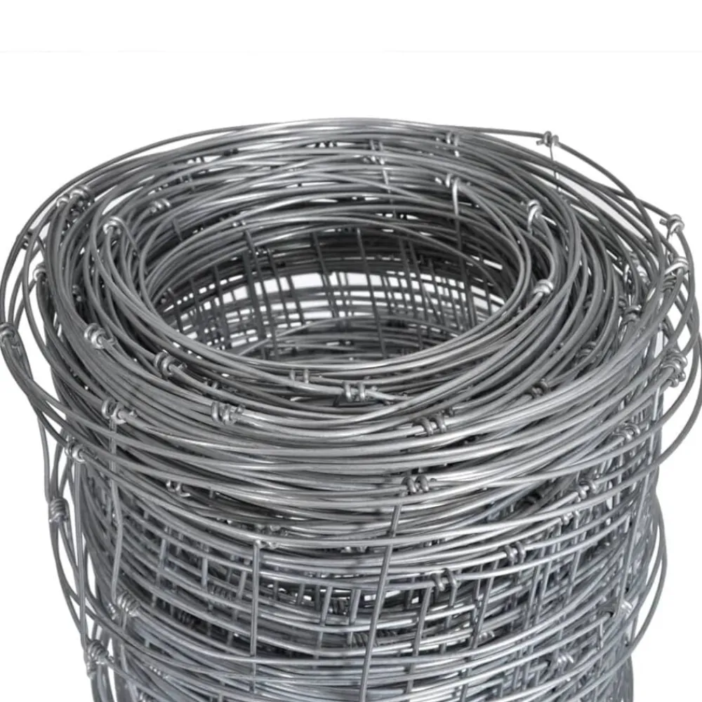 vidaXL Clôture de jardin Acier galvanisé 50x1,5 m Argenté