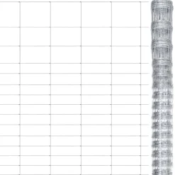 vidaXL Clôture de jardin Acier galvanisé Argenté 50x1,6 m