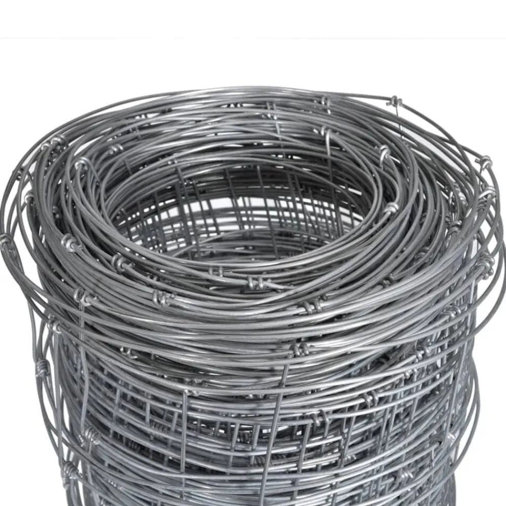 vidaXL Clôture de jardin Acier galvanisé Argenté 50x1,6 m
