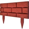 Clôtures & Barrières-vidaXL Clôture de jardin avec design de briques 11 pcs