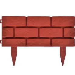 Clôtures & Barrières-vidaXL Clôture de jardin avec design de briques 11 pcs