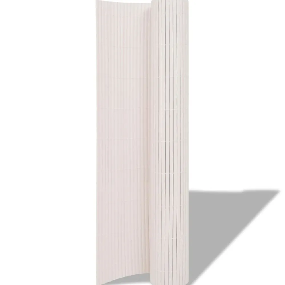 Clôtures & Barrières-vidaXL Clôture de jardin Double face 90 x 300 cm Blanc