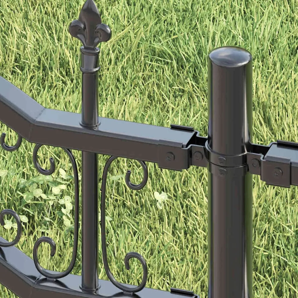 vidaXL Clôture de jardin Kampen Gris 240 x 118 cm