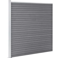 vidaXL Clôture de jardin WPC 1391x186 cm