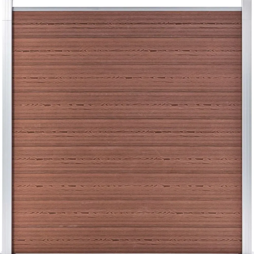 vidaXL Clôture de jardin WPC 1564x186 cm
