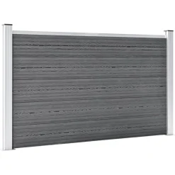 Clôtures & Barrières-vidaXL Clôture de jardin WPC 699x106 cm Gris