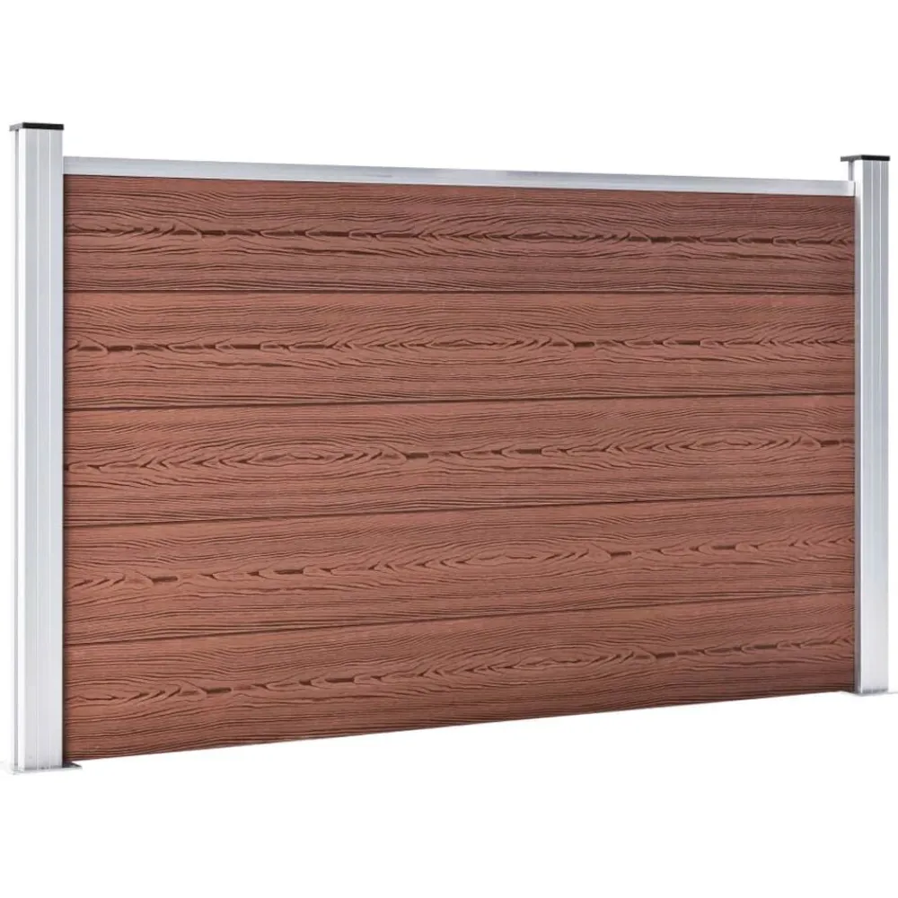 vidaXL Clôture de jardin WPC 180x105 cm