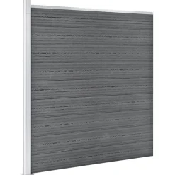 Clôtures & Barrières-vidaXL Clôture de jardin WPC 1564x186 cm Gris