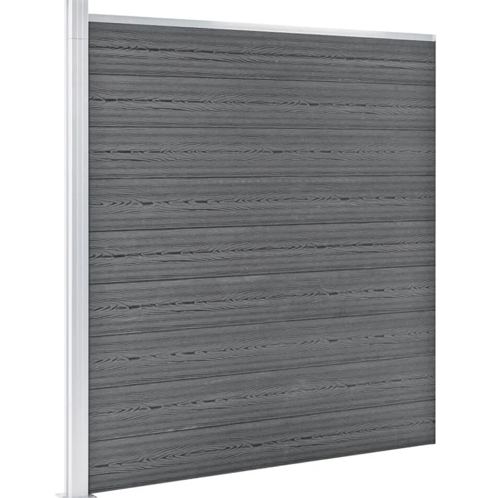 Clôtures & Barrières-vidaXL Clôture de jardin WPC 1564x186 cm Gris