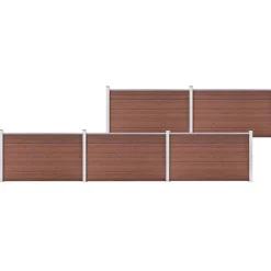 Clôtures & Barrières-vidaXL Clôture de jardin WPC 872x106 cm Marron