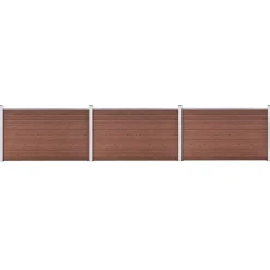 vidaXL Clôture de jardin WPC 526x106 cm