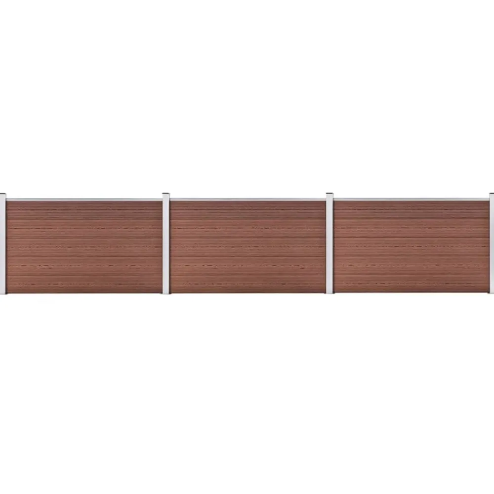vidaXL Clôture de jardin WPC 526x106 cm