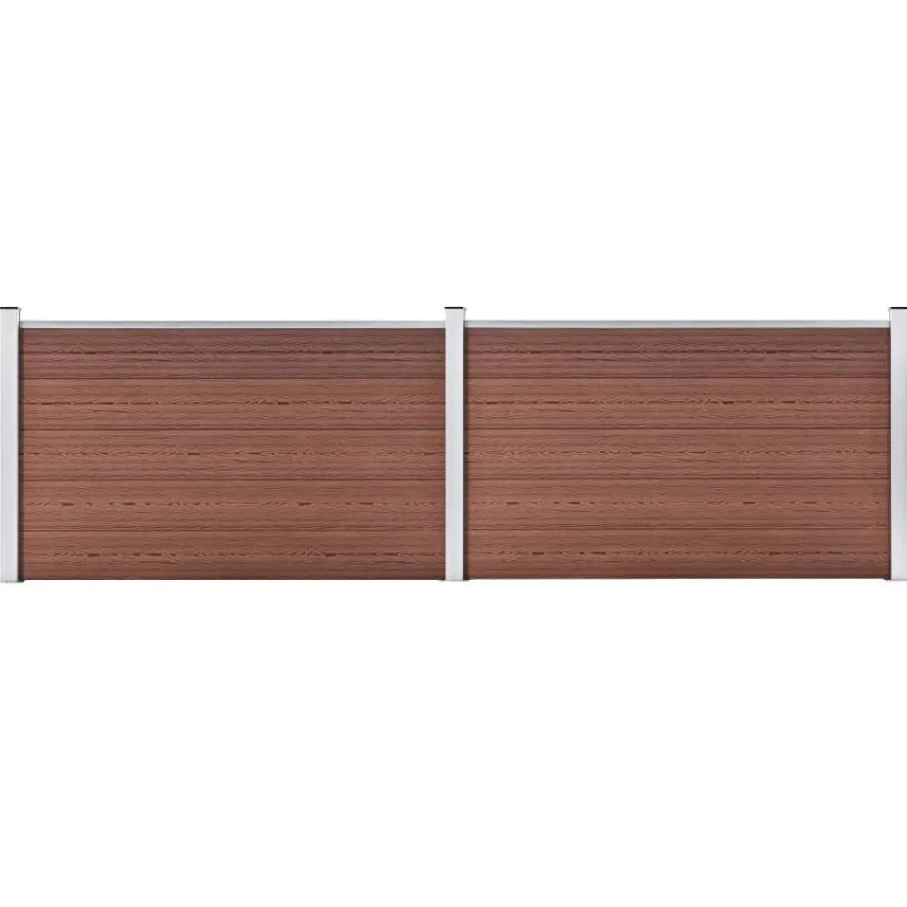 vidaXL Clôture de jardin WPC 353x106 cm