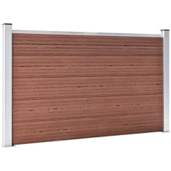 vidaXL Clôture de jardin WPC 699x106 cm