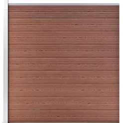 Clôtures & Barrières-vidaXL Clôture de jardin WPC 175x186 cm Marron