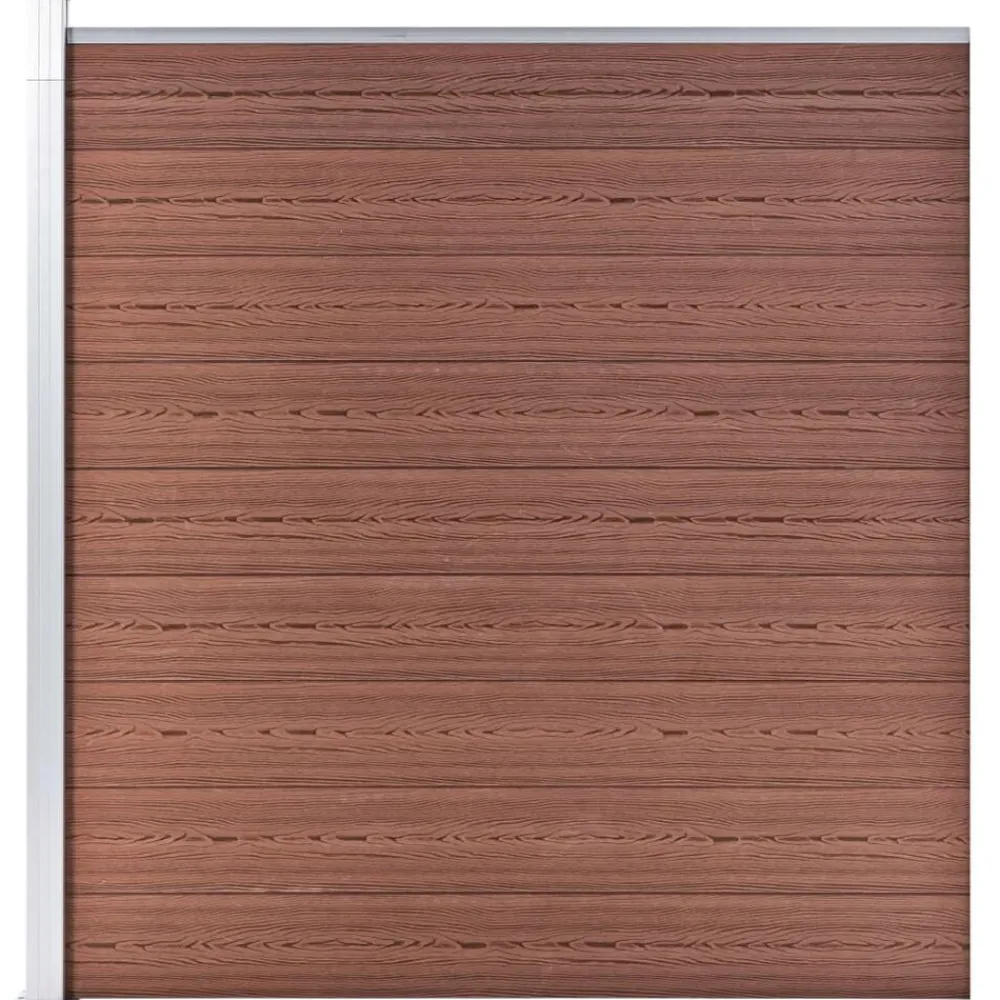Clôtures & Barrières-vidaXL Clôture de jardin WPC 175x186 cm Marron