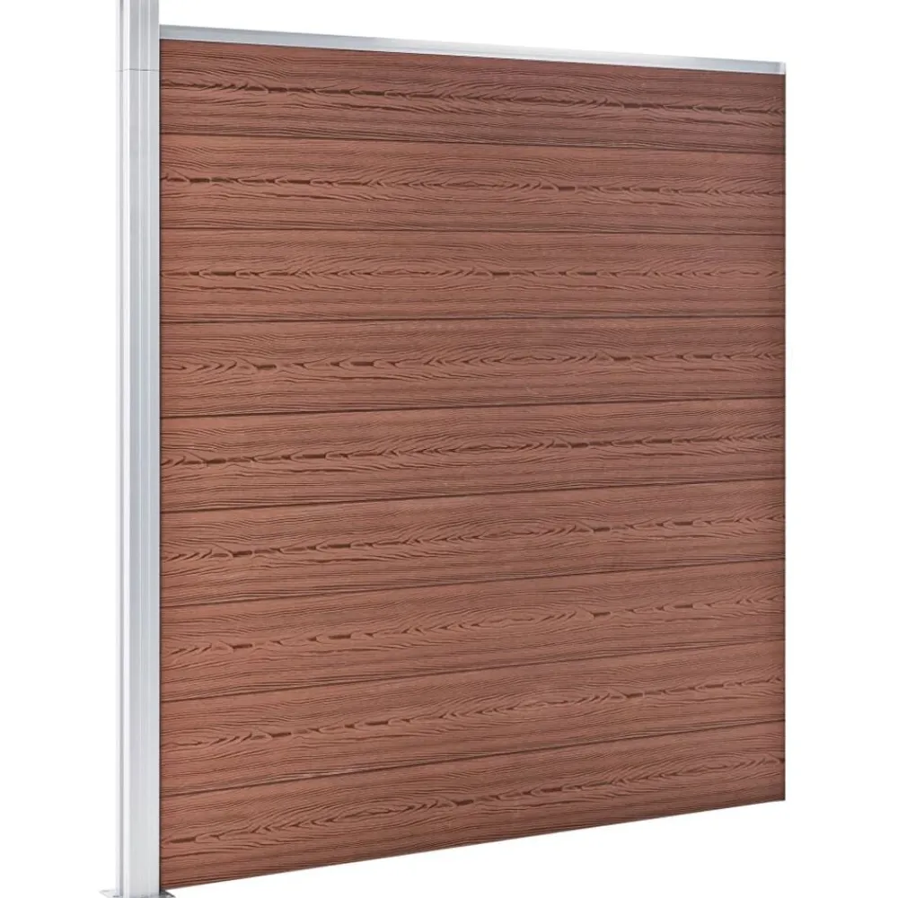 Clôtures & Barrières-vidaXL Clôture de jardin WPC 175x186 cm Marron