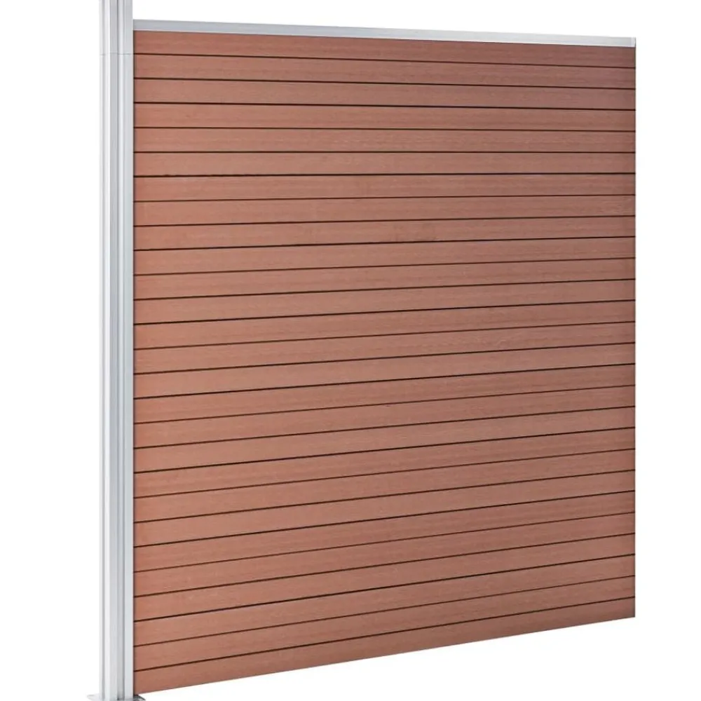 Clôtures & Barrières-vidaXL Clôture de jardin WPC 175x186 cm Marron