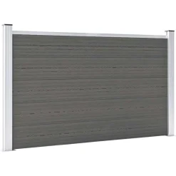 Clôtures & Barrières-vidaXL Clôture de jardin WPC 180x105 cm Gris