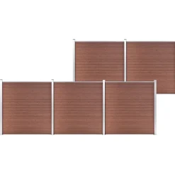 vidaXL Clôture de jardin WPC 872x186 cm
