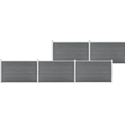 Clôtures & Barrières-vidaXL Clôture de jardin WPC 872x106 cm Gris