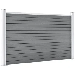Clôtures & Barrières-vidaXL Clôture de jardin WPC 872x106 cm Gris