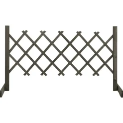 Clôtures & Barrières-vidaXL Clôture en treillis de jardin 120x60 cm Bois de sapin Gris
