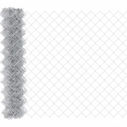 Clôtures & Barrières-vidaXL Clôture en treillis métallique 10 x 1 m Acier galvanisé Argenté