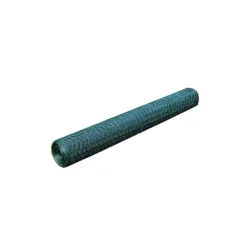 vidaXL Clôture en treillis acier hexagonal 1x25 m foncé