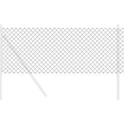 Clôtures & Barrières-vidaXL Clôture en treillis métallique 10 x 0,4 m Acier Gris