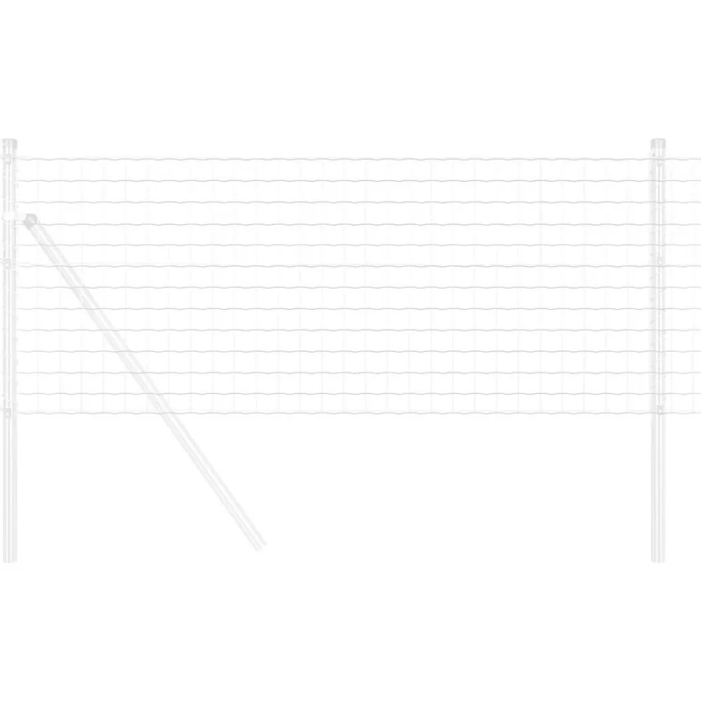 vidaXL Clôture Euro 0,4 x 10 m Fer revêtu de PVC