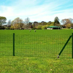 vidaXL Clôture Euro Acier 10 x 0,8 m Vert