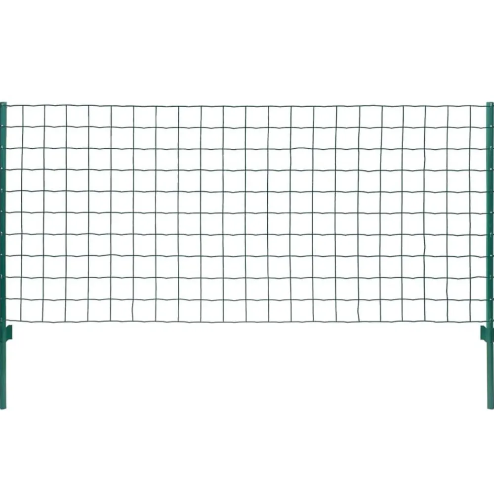 Clôtures & Barrières-vidaXL Clôture Euro Acier 20x0,8 m Vert