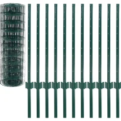 Clôtures & Barrières-vidaXL Clôture Euro Acier 20x0,8 m Vert