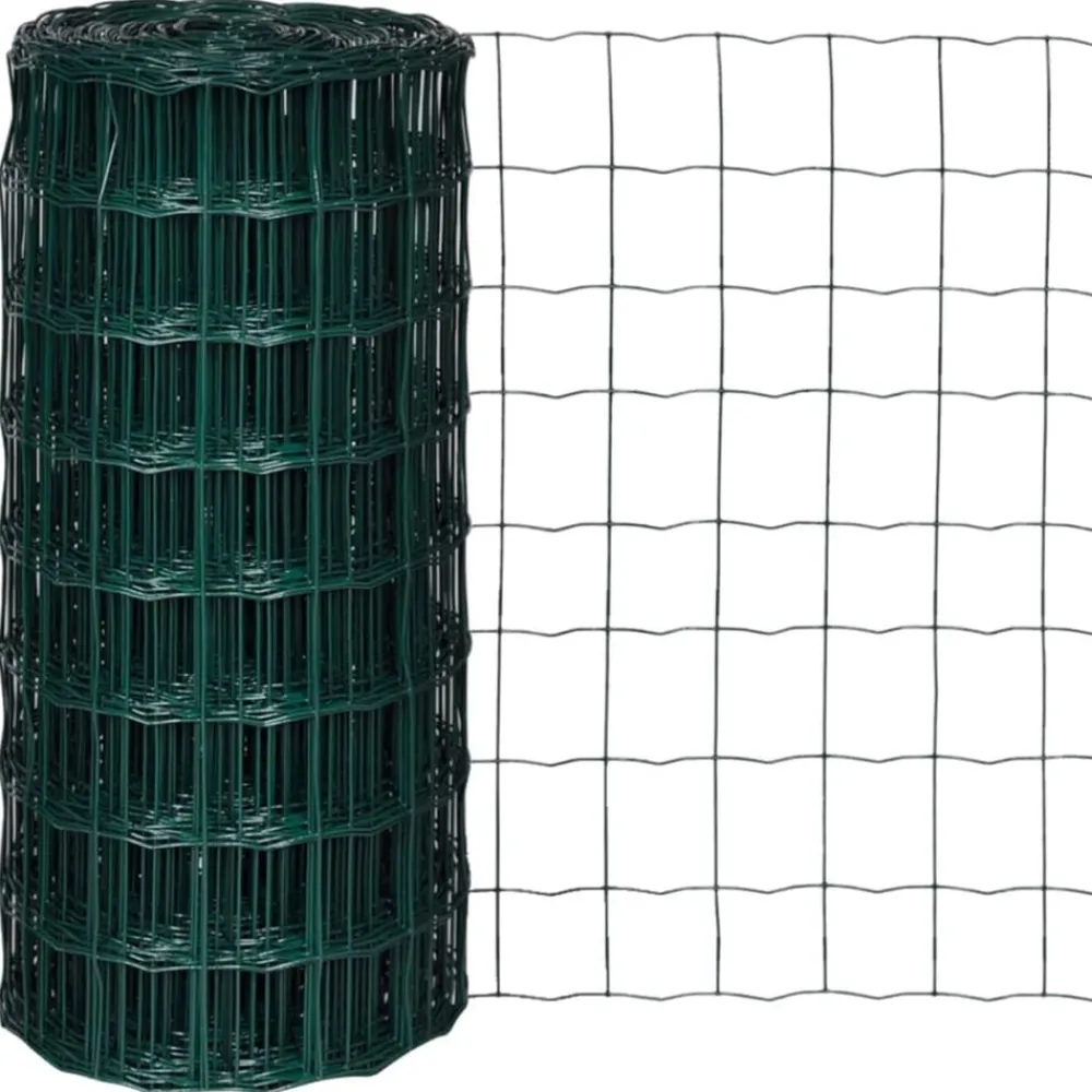 Clôtures & Barrières-vidaXL Clôture euro Acier 10 x 0,8 m Vert
