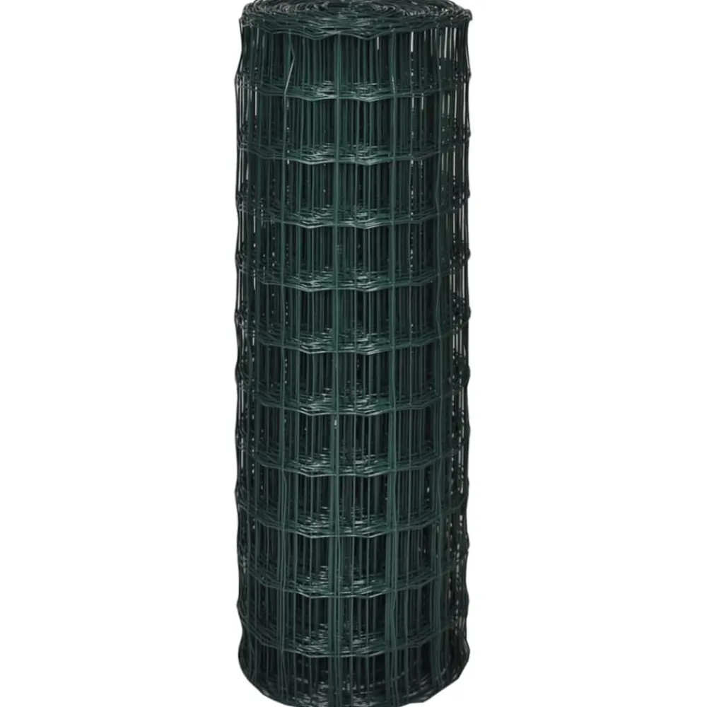 Clôtures & Barrières-vidaXL Clôture euro Acier 10 x 0,8 m Vert