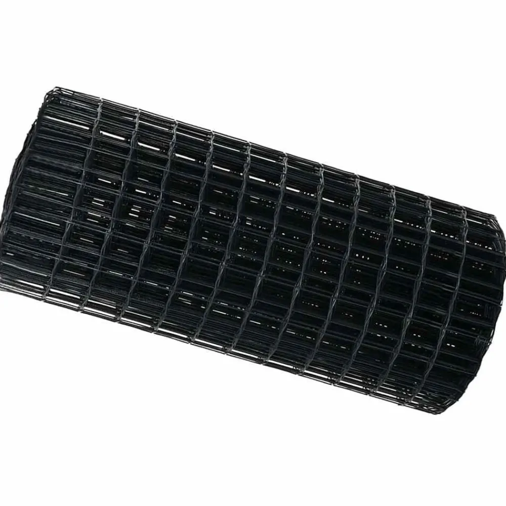 Clôtures & Barrières-vidaXL Clôture Euro 0,4 x 10 m Fer revêtu de PVC Gris