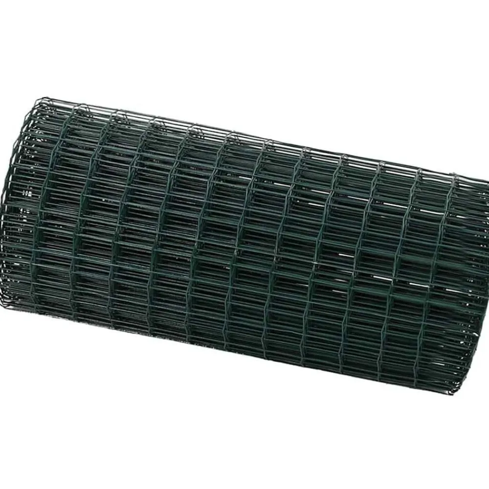 Clôtures & Barrières-vidaXL Clôture Euro 0,4 x 10 m Fer revêtu de PVC Vert