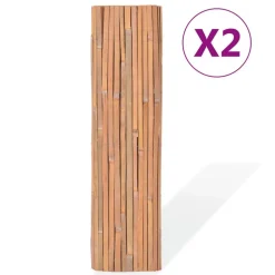 Clôtures & Barrières-vidaXL Clôtures en bambou 2 pcs 100x400 cm