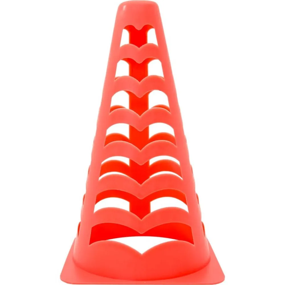 vidaXL Cônes de football 6 pcs empilables orange 13x13x22,5 cm