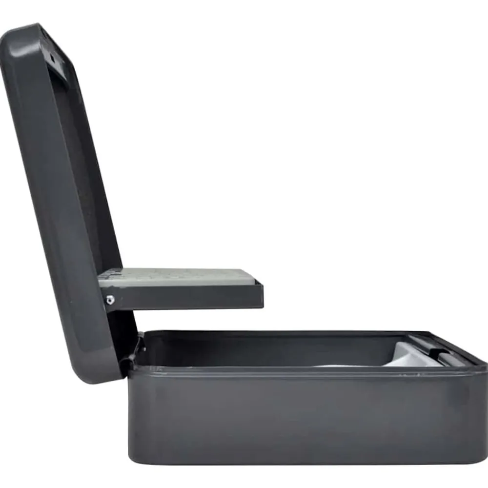 Sécurité À Domicile & Au Bureau-vidaXL Coffre à cash avec verrouillage Gris foncé 30 x 24 x 9 cm Acier