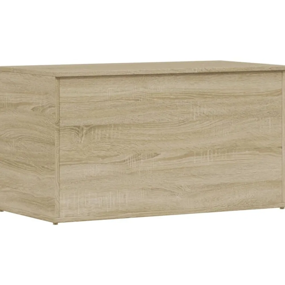Armoires & Meubles De Rangement-vidaXL Coffre de rangement Chêne sonoma 84x42x46 cm Bois d'ingénierie Chêne sonoma