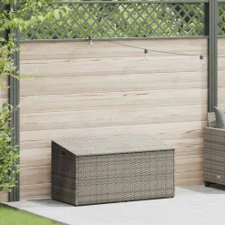 vidaXL Coffre de rangement de jardin 110 x 50 x 58 cm Résine tressée