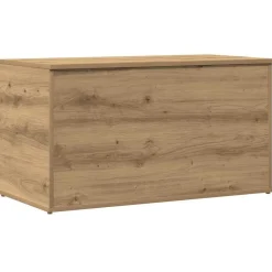 vidaXL Coffre de rangement chêne artisanal 84x42x46 cm bois ingénierie