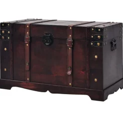 vidaXL Coffre vintage de rangement bois 66 x 38 x 40 cm