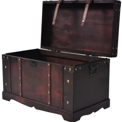 vidaXL Coffre vintage de rangement bois 66 x 38 x 40 cm