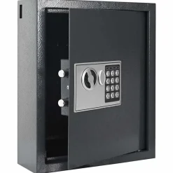 vidaXL Coffre-fort numérique Gris foncé 30 x 10 x 36,5 cm Acier